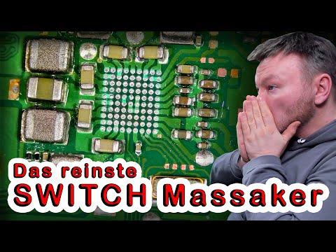 N. Switch Reparatur Massaker vom Besitzer, schauen wir was man noch machen kann. | PCB Solder Berlin