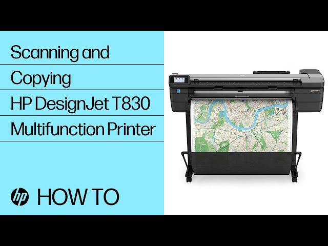 Video Teaser für Scanning and Copying on the HP DesignJet T830 Multifunction Printer