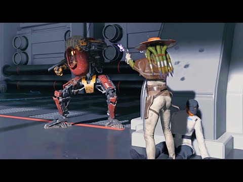 Caji vs Other Bounty Hunters - STAR WARS JEDI SURVIVOR