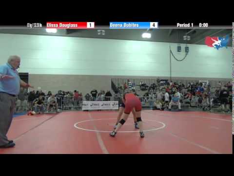 FILA Cadet 60 kg / 132.25 lbs. - Elissa Douglass vs. Deena Dubites