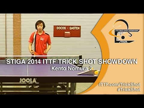Kento Nomura 2 - STIGA 2014 Table Tennis TrickShot Showdown