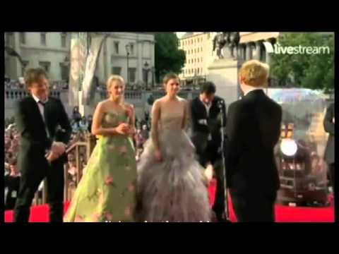 J K  Rowling's and Trio's Speeches to Each Other   Deathly Hallows Part 2 London Premiere   YouTube