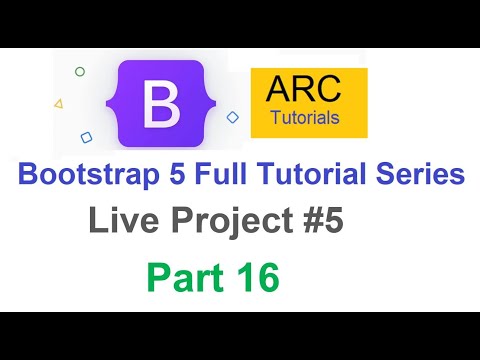 Bootstrap 5 Tutorial For Beginners 16 Live Project 5 | Design your own website using Bootstrap