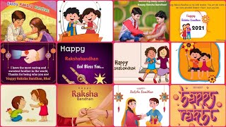 Top 65 Attractive Happy raksha bandhan images 2021-22 || raksha bandhan wishes for sister & brother