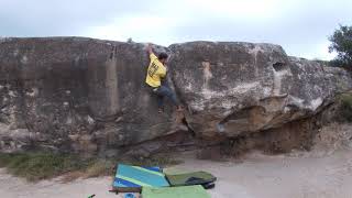 Video thumbnail of Lo Cogul, 6c+. El Cogul