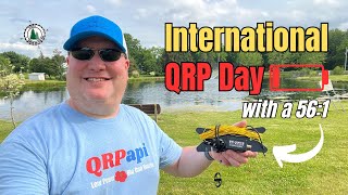 Standing up to QSB with this! POTA on International QRP Day with Reliance Antennas Bugout 56:1 EFHW