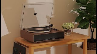 I Didn't Expect This Budget Turntable to Sound So Good! 1byOne Turntable Speakers Review 1-AD07US02