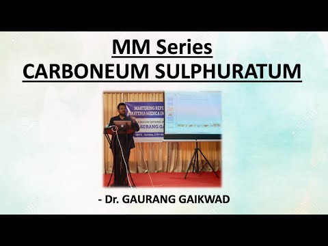 Materia Medica Series #Carboneum Sulph - Dr. Gaurang Gaikwad