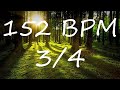 152 BPM 3 4 Claves Metronome