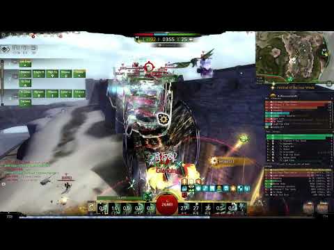 Guild Wars 2  Blood Magic Reaper WvW game play (ren vs gd)