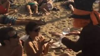 Contact Juggling Mad Hatter walkabout at Free Earth Festival