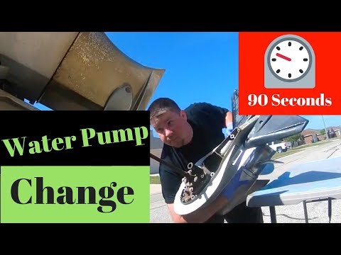 Water Pump Impeller Change on 90 HP Honda Outboard Motor in 90 Seconds
