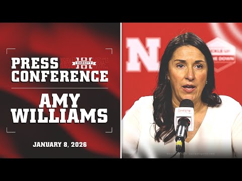 Amy Williams after the Huskers defeat Indiana 78-73 | Nebraska Basketball Press Conference