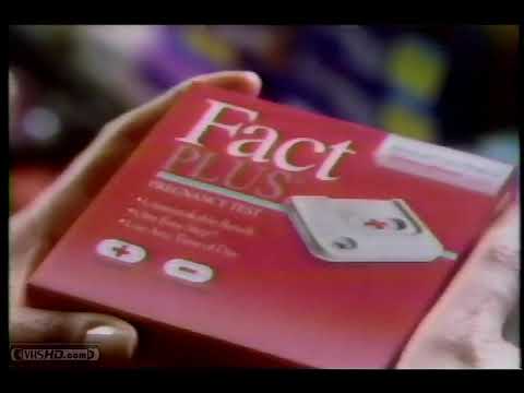 1995 Fact Plus Home Pregnancy Test Commercial
