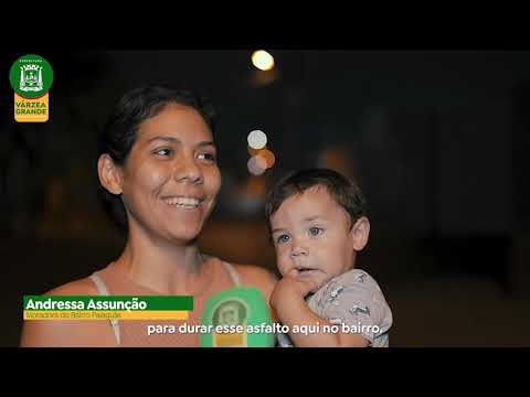 Obras de asfalto transformam o bairro Paiaguás