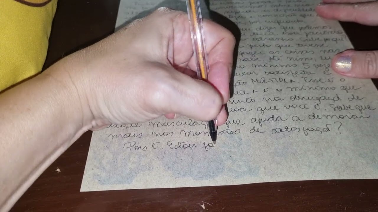 Ele escreveu pedindo para você ter paciência