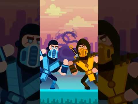 Bowmasters x Mortal Kombat?! Sub-Zero vs Scorpion – Fatality Incoming! ❄️🔥 #bowmasters #shorts