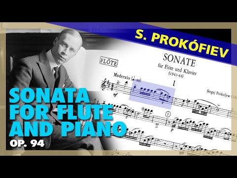 🎼S. PROKÓFIEV - Sonata for FLUTE and PIANO [Op. 94] - (Sheet Music Scrolling)