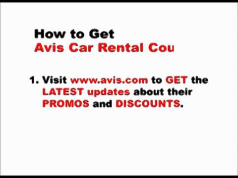 How To Get Avis Car Rental Coupons