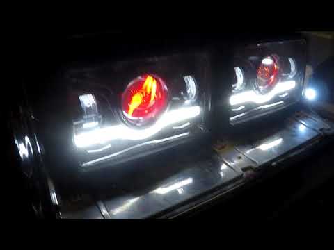 G body/Grand National 4x6 LED headlight install.