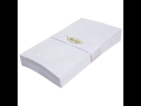 Not printed paper envelope white & brown in various sizes