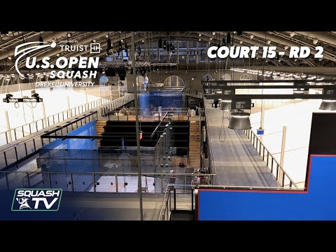LIVE SQUASH: U.S. OPEN 2021 - Court 15 Livestream - Rd 2