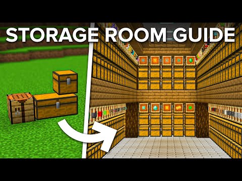 How To Build a Storage Room With Automatic Sorter in Minecraft