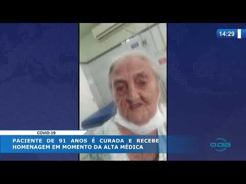 O DIA NEWS 20 04 20  Paciente de 91 anos eÌ curada e recebe homenagem