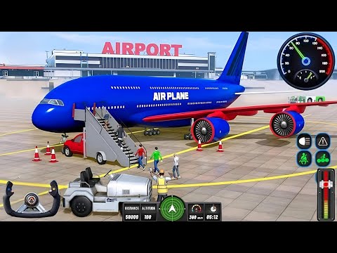 Real Flight Airplane City Pilot Simulator - Plane Boeing Emergency Landing - Android Gameplay