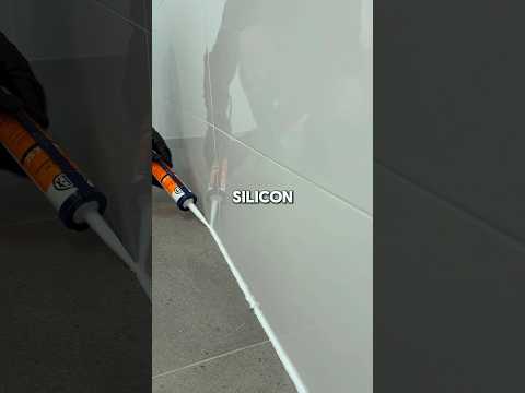 How to silicon your bathroom 🛁🎉 #bathroomdesign #bathroomupgrade #bathroomdiy #diy