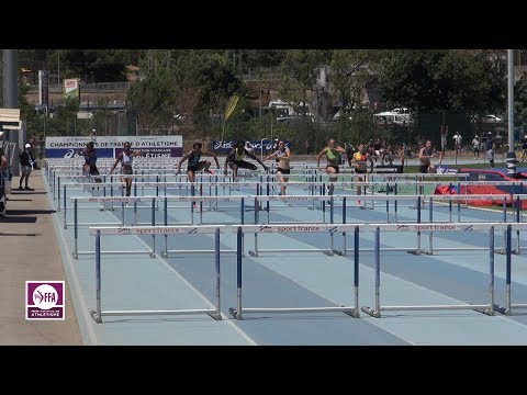 Aubagne 2016 : Finale 100 m haies Espoirs (Cassandra Leborgne en 13''40)