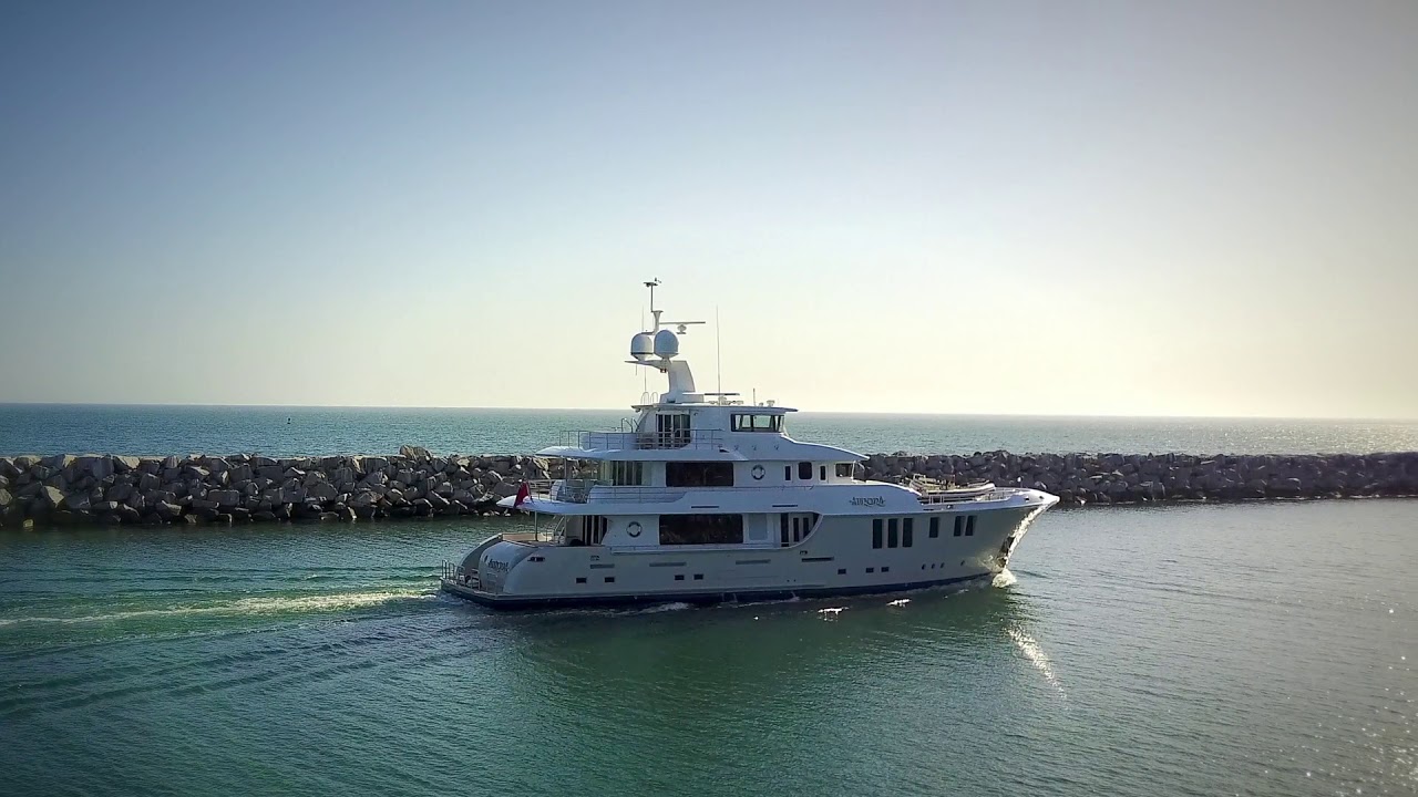 Nordhavn 120 "Aurora" arriving in Dana Point