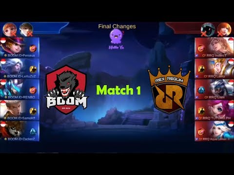 HELLO YO TOURNAMENT!! RRQ VS BOOM ID!! TUTURU PAKAI NANA!! MOBILE LEGENDS