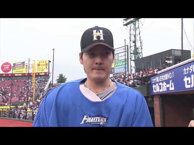 ファイターズ・有原投手ヒーローインタビュー 2019/5/14 E-F