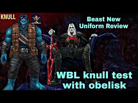 Beast New Uniform Review & WBL Knull Test With Obelisk - Marvel Future Fight
