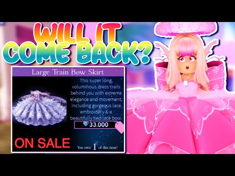 YouTube video about: How much is the large train bow skirt worth?