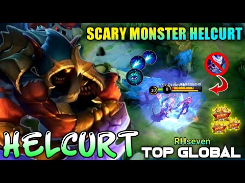 13 Kills!! Scary Monster Helcurt Brutal Damage Build!! - Build Top 1 Global Helcurt ~ MLBB