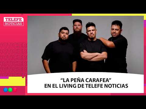 LA PEÑA DE CARAFEA en el living de TELEFE NOTICIAS