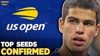 US Open 2026 Seeds Confirmed | Alcaraz, Zverev Top 2 | Tennis News