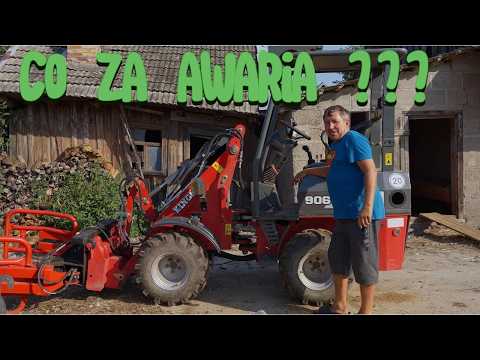 Rozładowywanie i układanie bel co się stało z Kingway ładowarka Farmer 906 4x4 Rolnicy z Podlasia