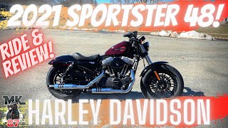 2021 Harley Davidson sportster 48 ride and review
