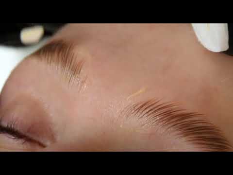 Brow lamination step 2   no glue