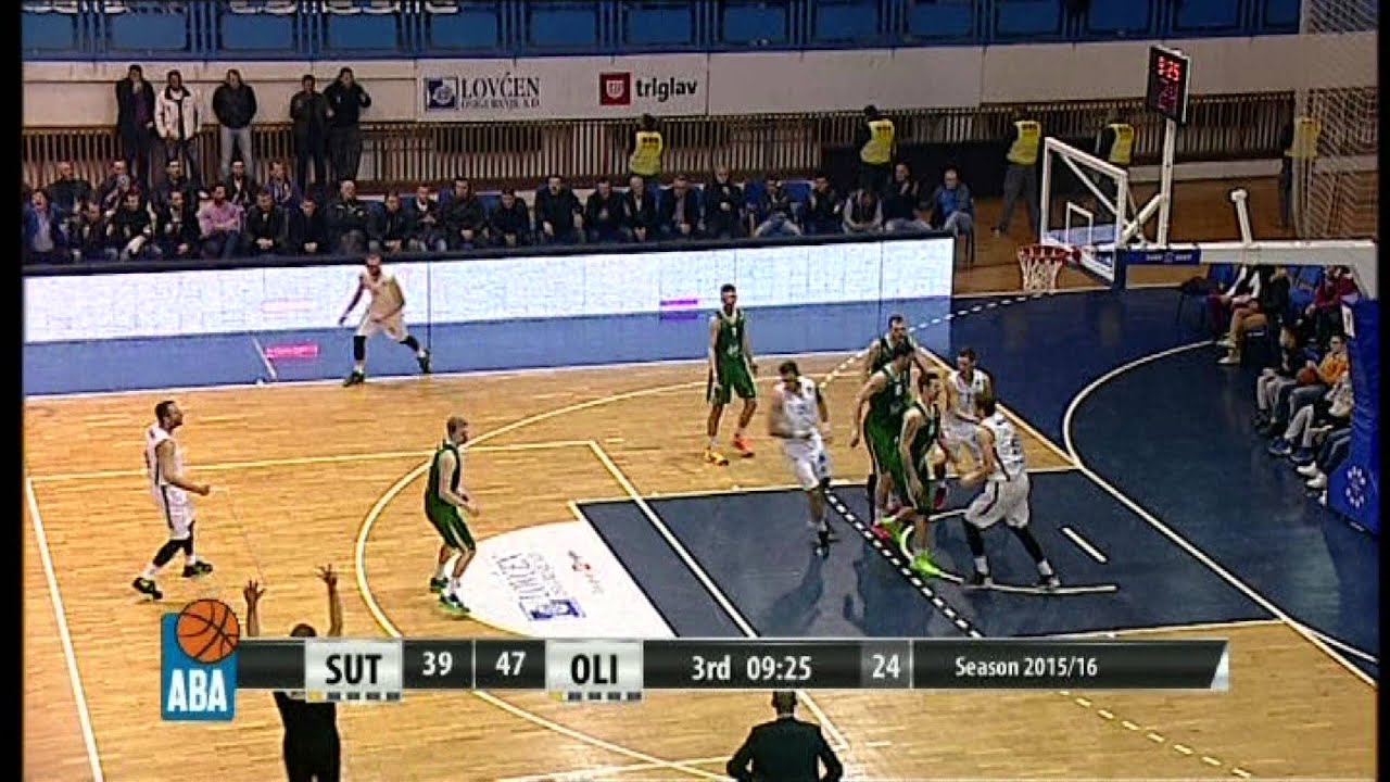 ABA Liga 2015/16 highlights: Sutjeska - Union Olimpija R16 (23.12.2015)