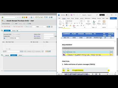 Short Goods Receipt In SAP | SAP MIGO | SAP MM