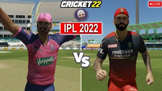 IPL 2022 Qualifier 2 - Rajasthan Royals vs Royal Challengers Bangalore - Cricket 22 Live