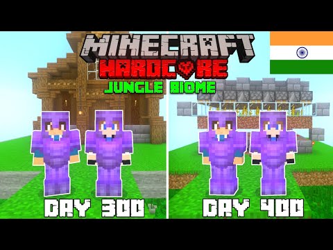 We Survived 400 Days In Jungle Only World In Minecraft Hardcore (HINDI)