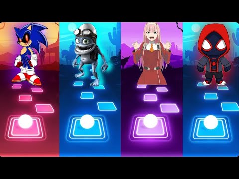 Sonic Exe vs Crazy Frog vs 2 Phut Hon vs Sunflower Spider-Man- Tiles Hop EDM rush