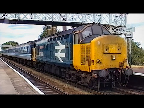 Class 37, 37408 stalls at Fflint on a North Wales Coast train. Enhanced for HD