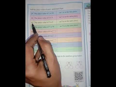 What is the meaning of place value  page no 16 class : 2nd