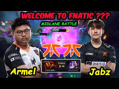 Welcome to FNATIC ??? Armel Void Spirit vs JAbz  Ember Spirit MIDLANE BATTLE  Dota 2 pro Gameplay